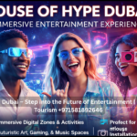 Futuristic art and gaming zones inside House of Hype Dubai