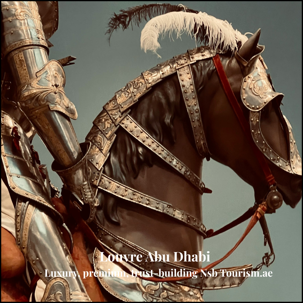 Exterior view of Louvre Abu Dhabi with iconic dome and Saadiyat Island skyline – NSB Tourism UAE