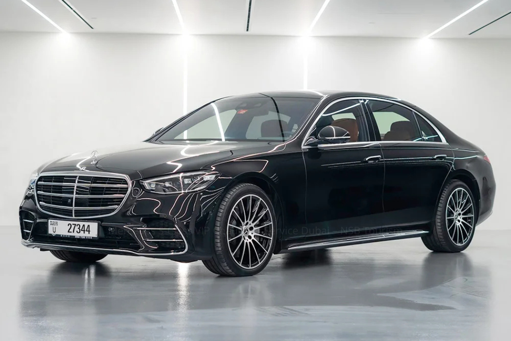 Mercedes S-Class luxury chauffeur car in Dubai by NSB Tourism