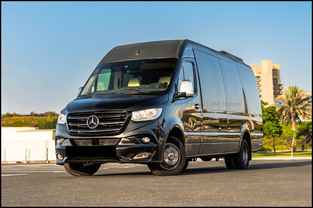 Mercedes-Benz Sprinter Luxury Chauffeur Van in Dubai _ NSB Tourism 1