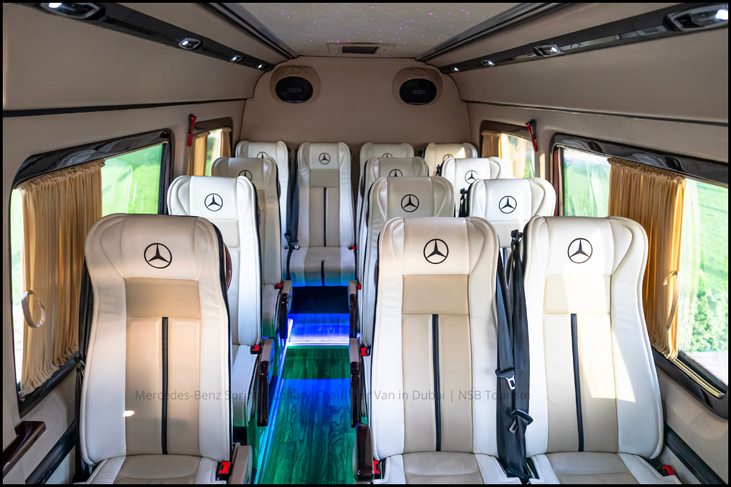 Mercedes-Benz Sprinter Luxury Chauffeur Van in Dubai _ NSB Tourism 5