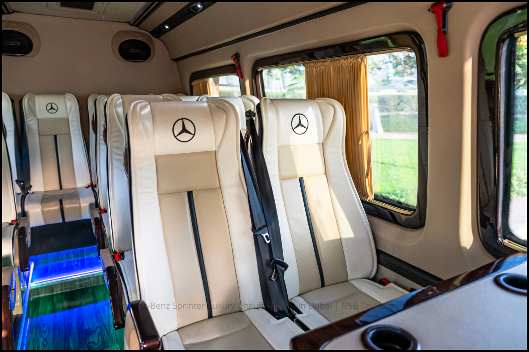 Mercedes-Benz Sprinter Luxury Chauffeur Van in Dubai _ NSB Tourism 6