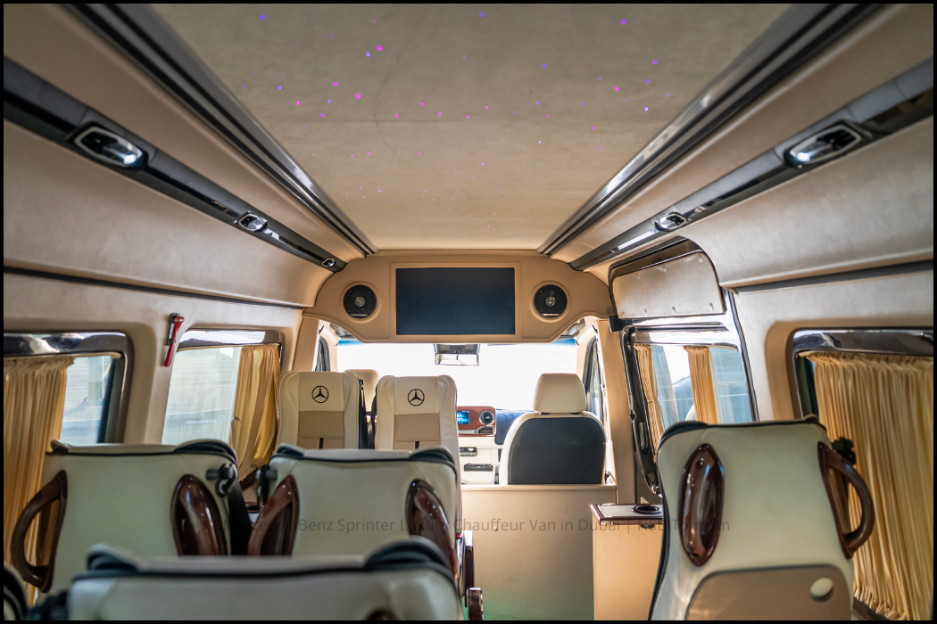 Mercedes-Benz Sprinter Luxury Chauffeur Van in Dubai _ NSB Tourism 7