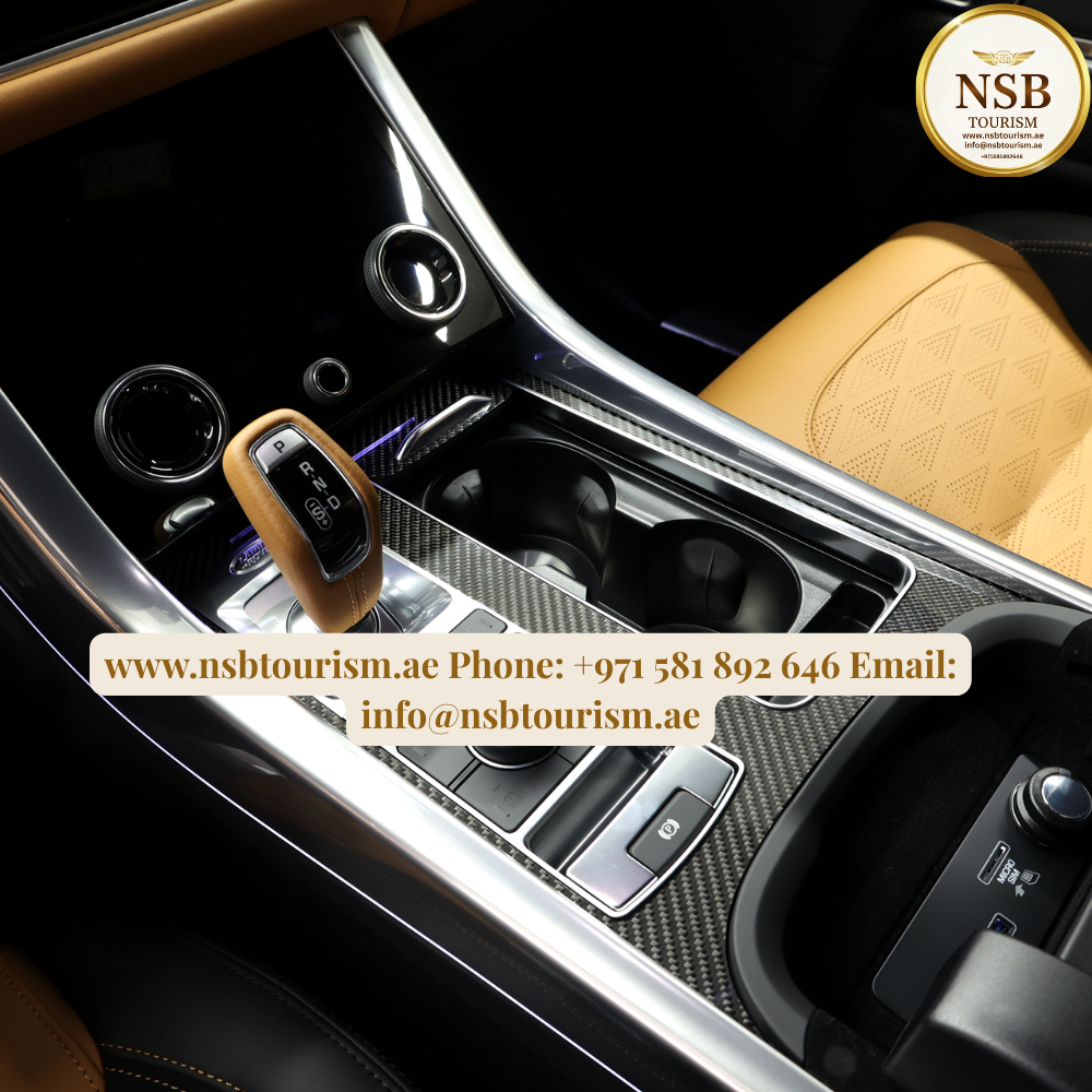Hire Range Rover with chauffeur in Dubai & Abu Dhabi. Luxury SUV for VIP airport transfers, corporate travel, city tours, family trips, and inter-emirate journeys. NSB Tourism UAE.