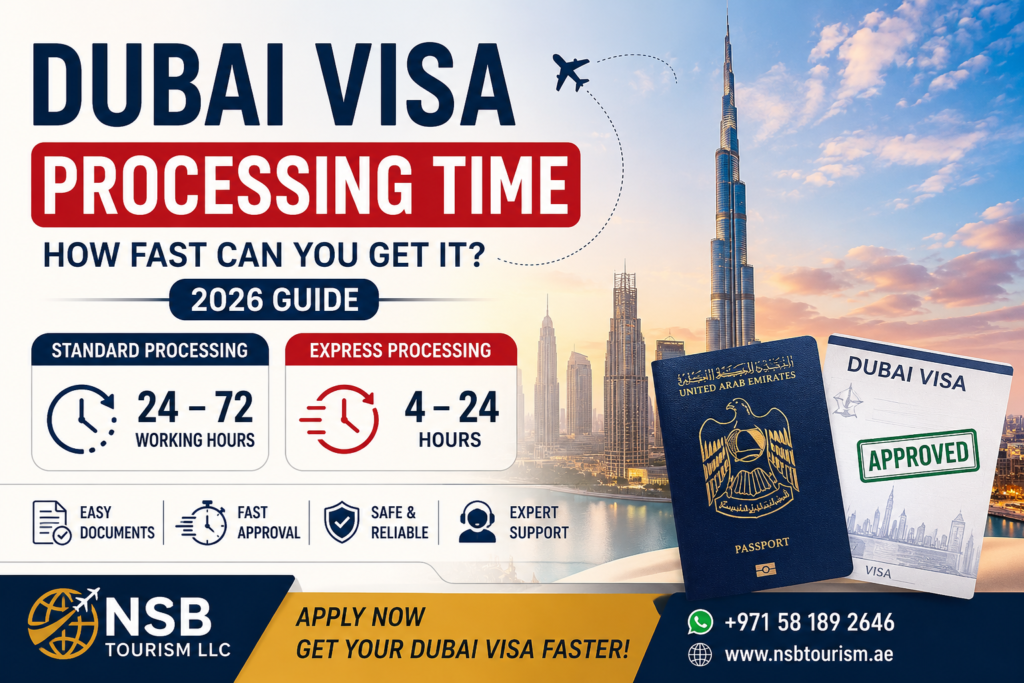 dubai visa processing time fast UAE tourist visa approval guide 2026
