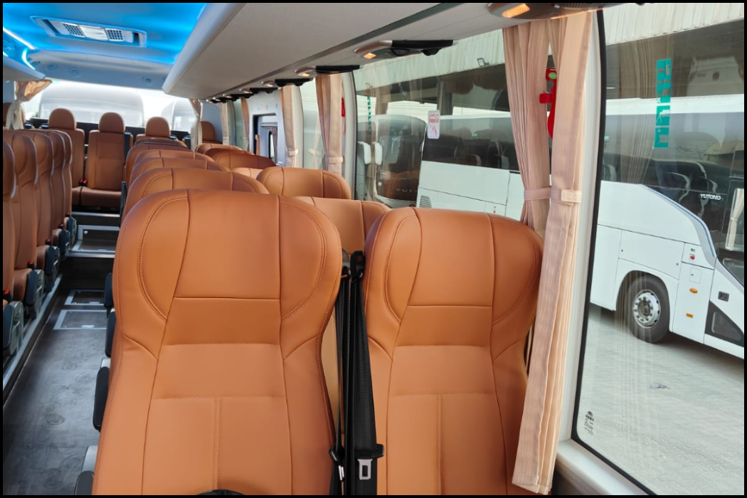 35 Seater Luxury Bus Chauffeur Service Dubai – NSB Tourism 6