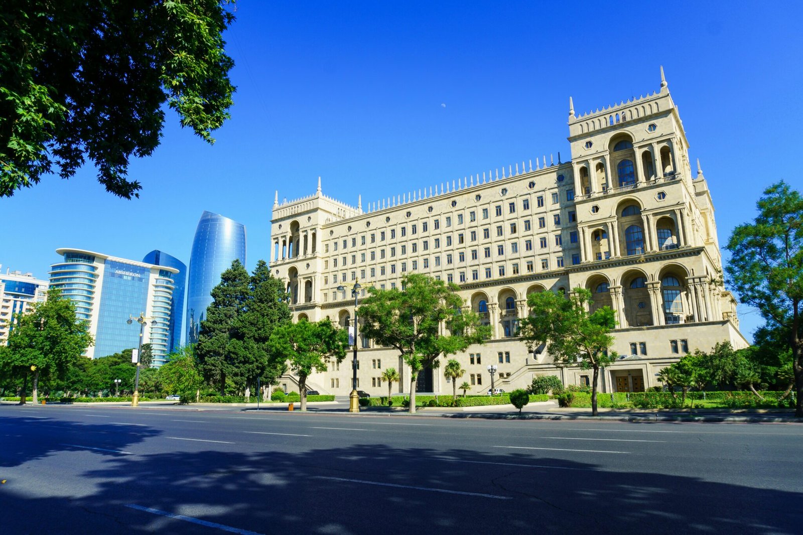Azerbaijan tourist visa for UAE residents with Baku Flame Towers city view