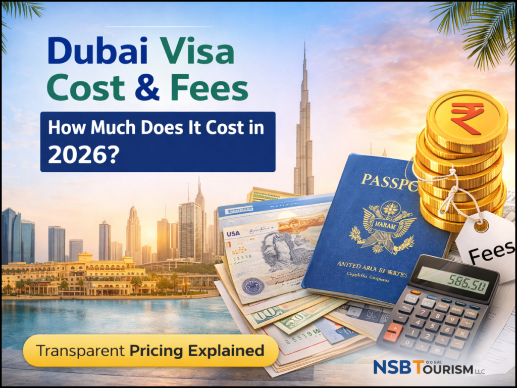 Dubai visa cost and fees 2026 – tourist and visit visa price by NSB Tourism