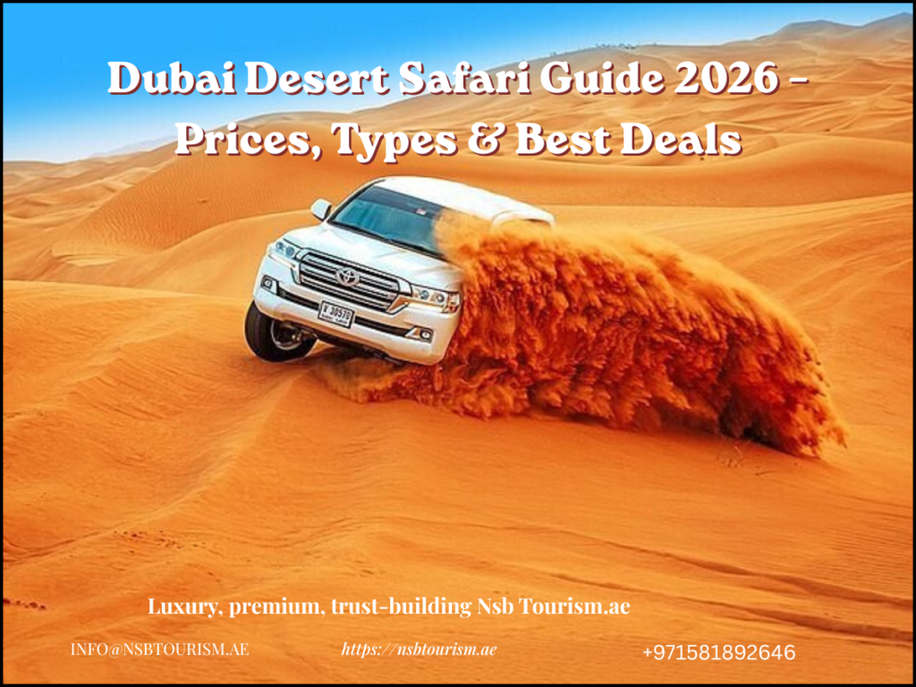Dubai desert safari dune bashing experience