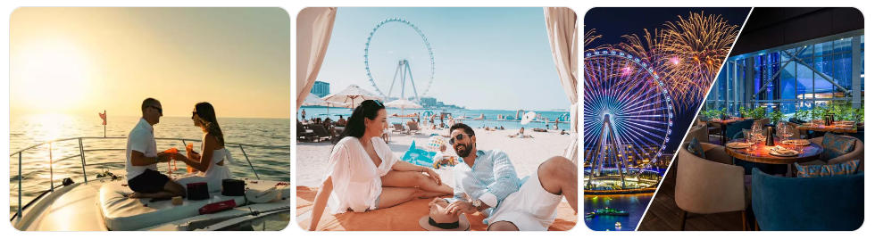 Dubai honeymoon package romantic skyline Burj Khalifa couple