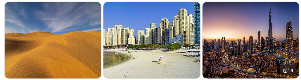 best time to visit dubai skyline burj khalifa winter clear sky