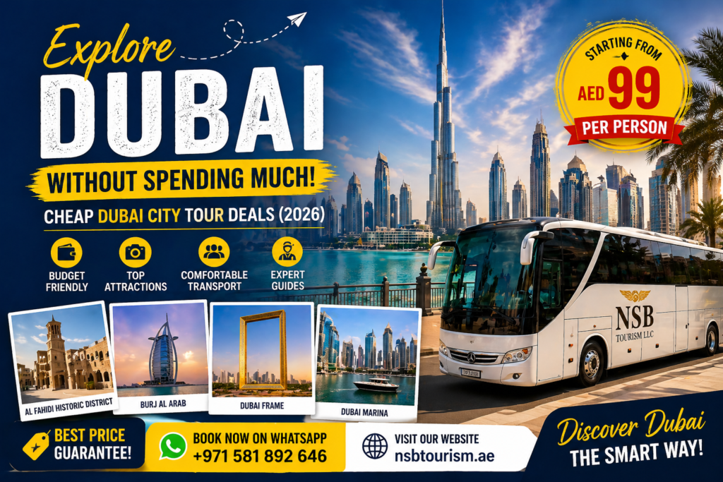 dubai city skyline burj khalifa budget travel view