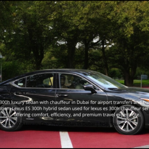 Lexus ES 300h chauffeur service Dubai with driver