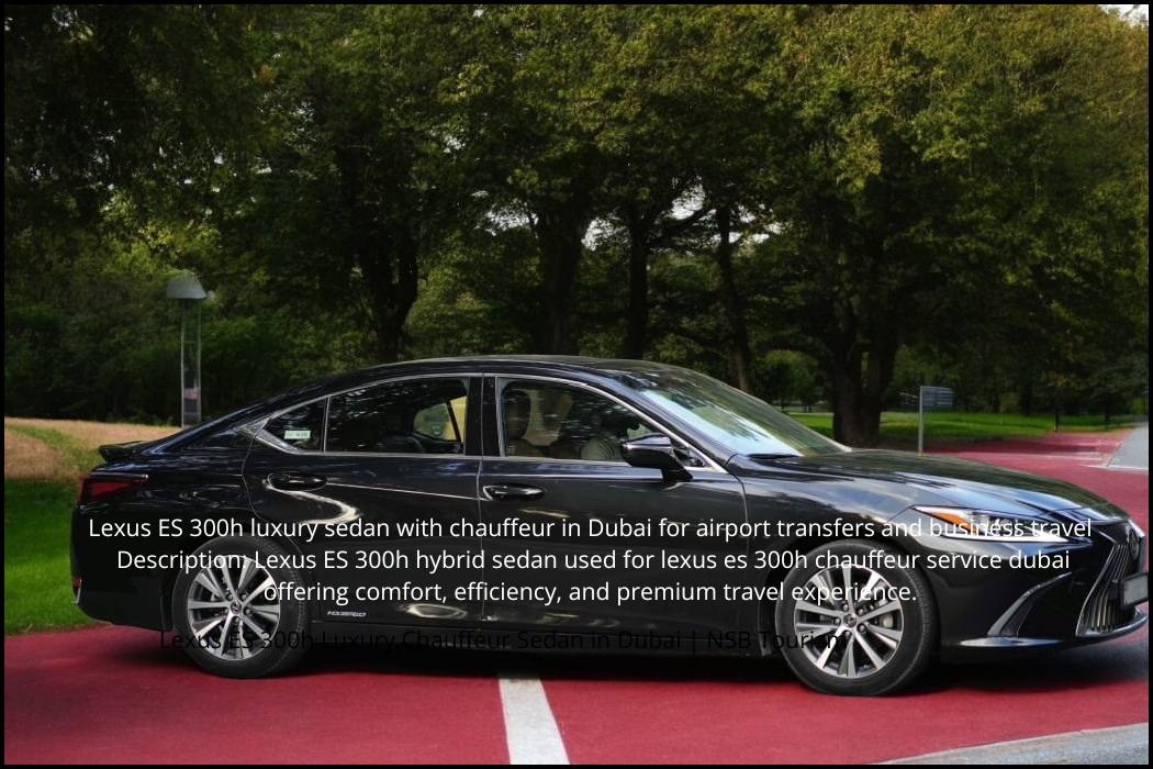 Lexus ES 300h chauffeur service Dubai with driver