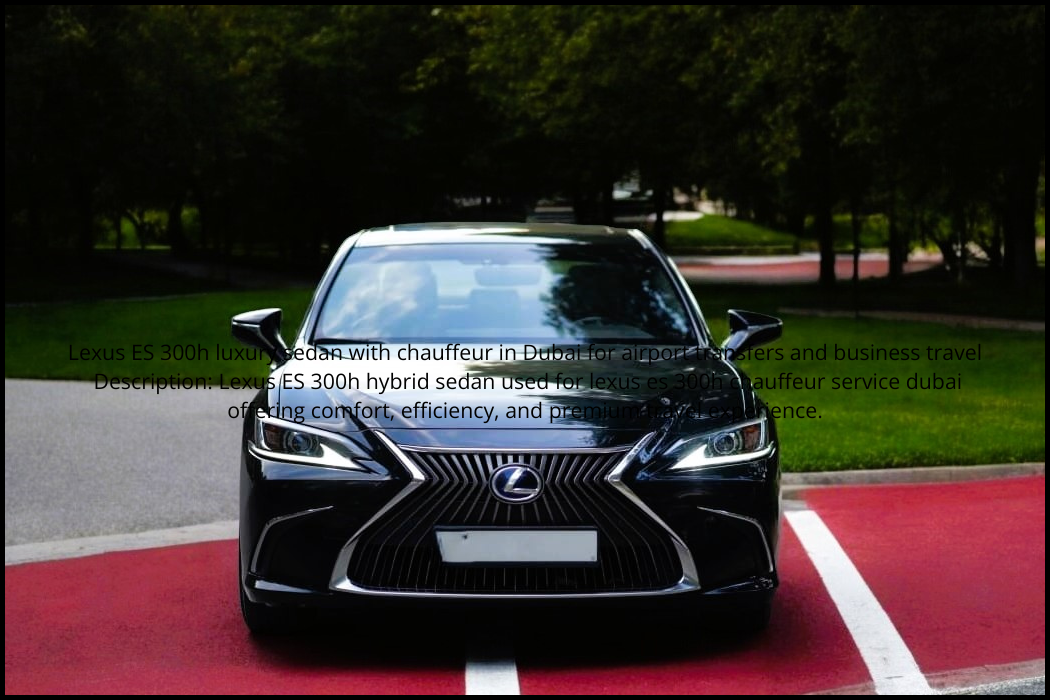 Lexus ES 300h chauffeur service Dubai with driver