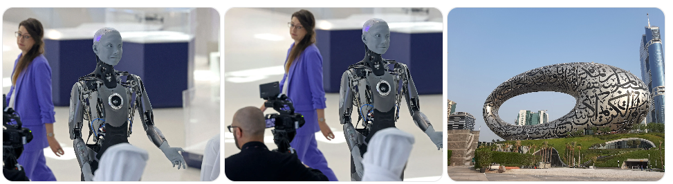 Museum of the Future artificial intelligence robotics exhibit Dubai