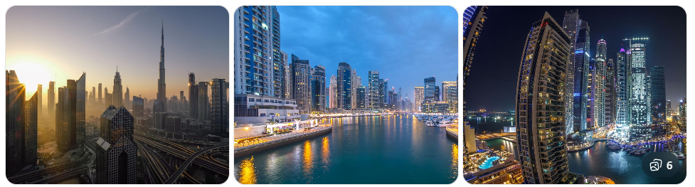 Best time of day for Dubai city tour with morning and evening skyline views