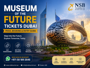 Museum of the Future Dubai exterior with Arabic calligraphy and futuristic architecture