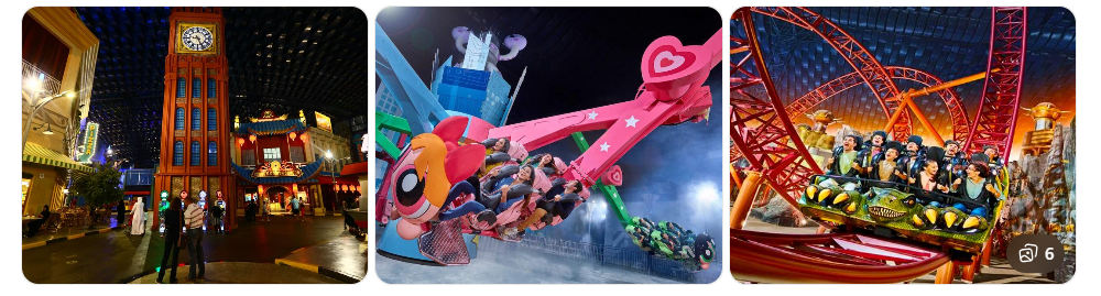 IMG Worlds of Adventure Dubai indoor theme park with Marvel and Cartoon Network rides