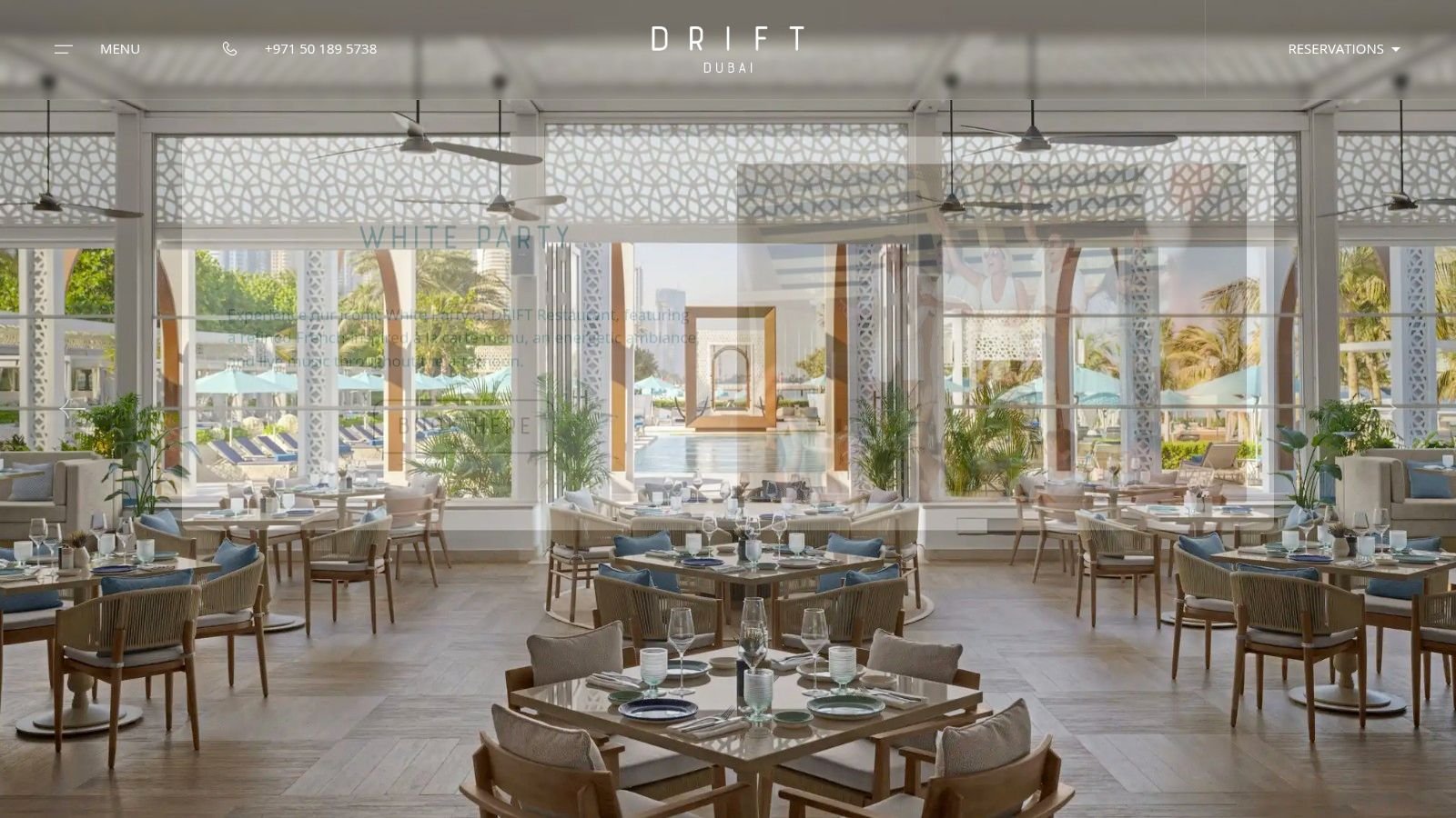DRIFT Beach Dubai, One&Only Royal Mirage