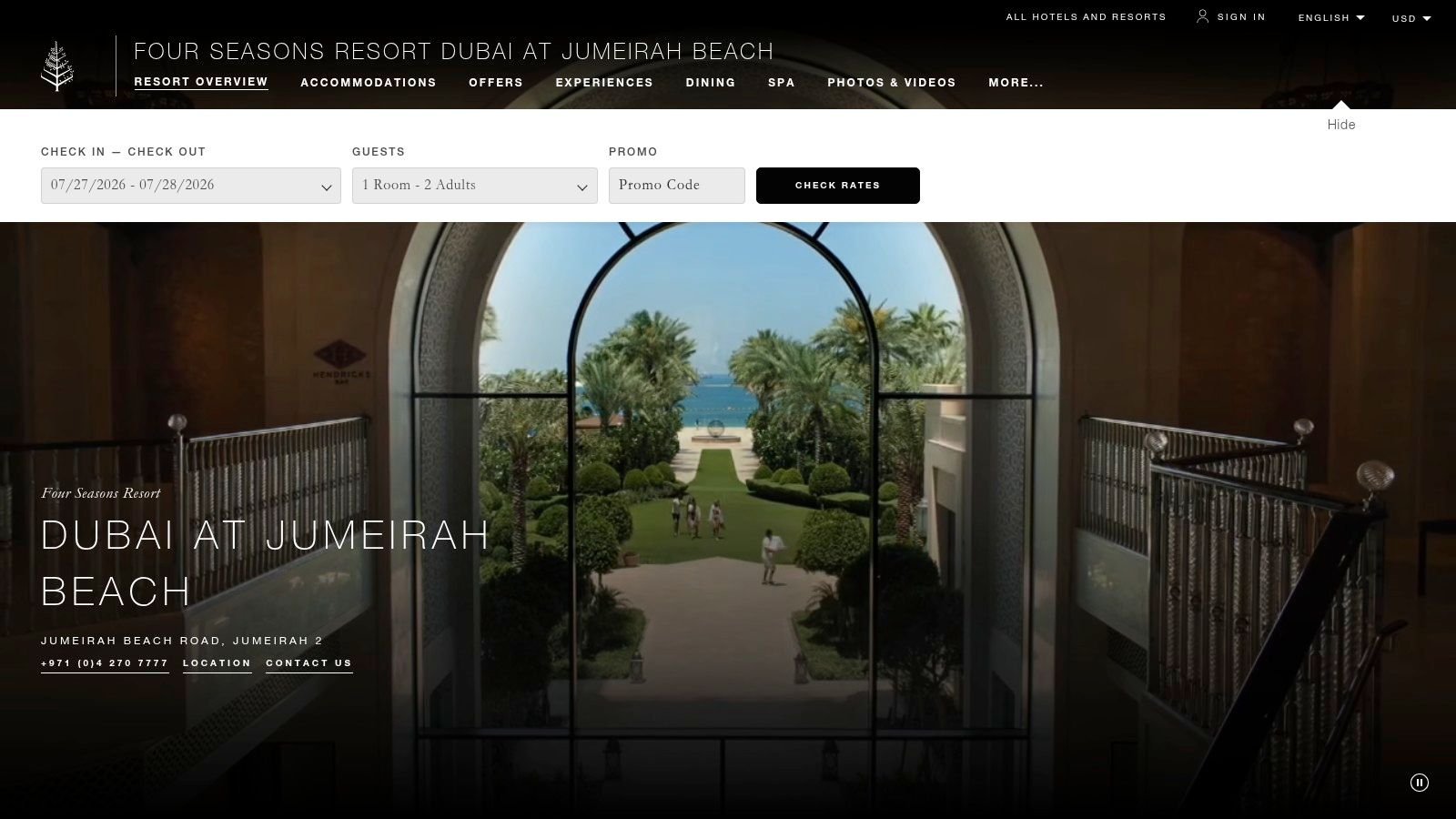 Four Seasons Resort Dubai at Jumeirah Beach