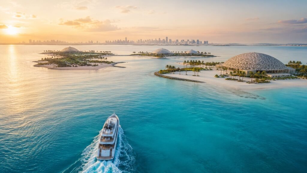 Abu Dhabi Island Tour with luxury beaches and island attractions in UAE