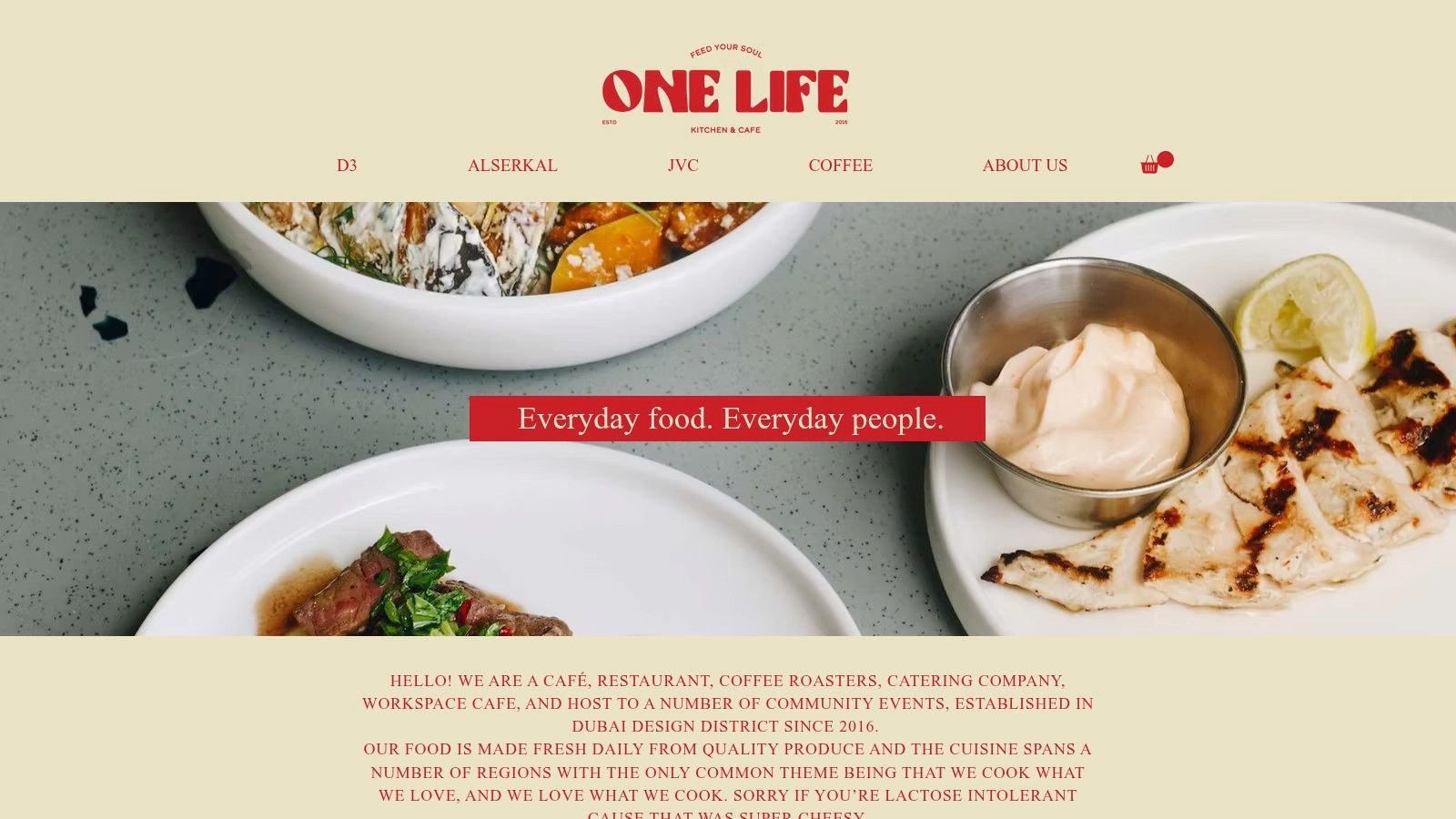 One Life Kitchen & Café (Dubai Design District – d3; JVC)