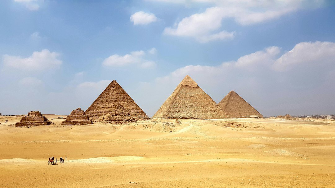 Pyramids at Giza in Egypt
