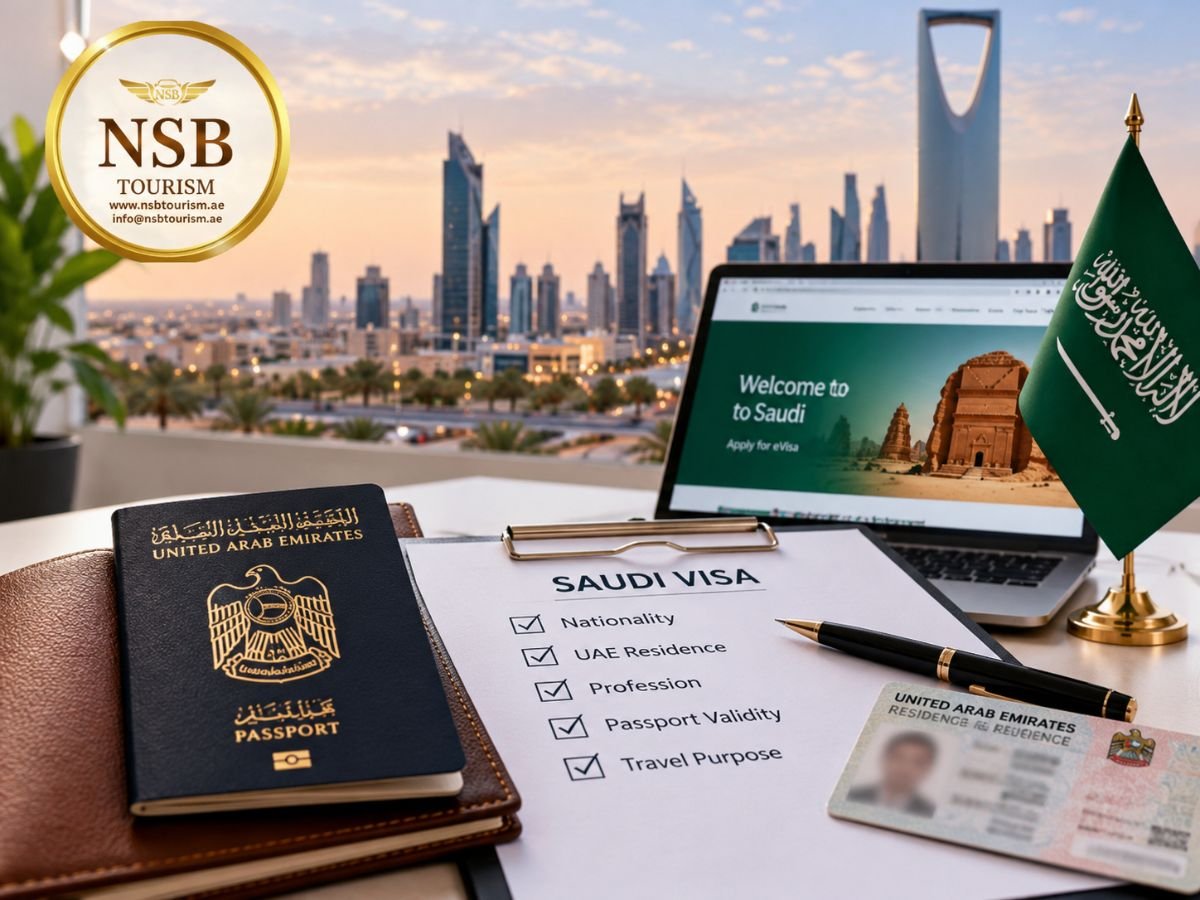 Saudi visa eligibility UAE residents checking nationality, UAE residence, profession, passport validity and travel purpose