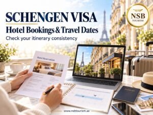 Compare hotel bookings and travel dates to keep your Schengen visa itinerary clear and consistent.