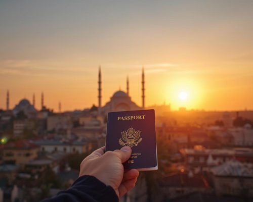 Azerbaijan tourist visa from UAE guide with Baku skyline