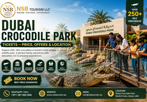 Dubai Crocodile Park tickets crocodiles lagoon Dubai family wildlife attraction UAE
