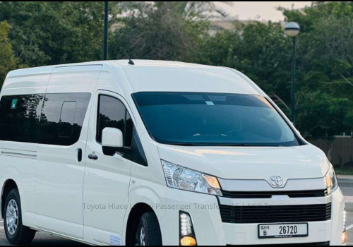 Toyota Hiace 11-seater van rental Dubai – NSB Tourism