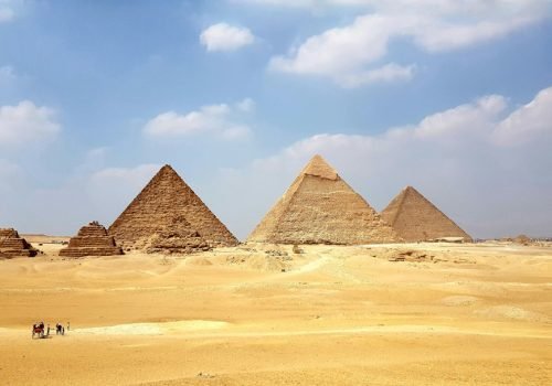 Pyramids at Giza in Egypt